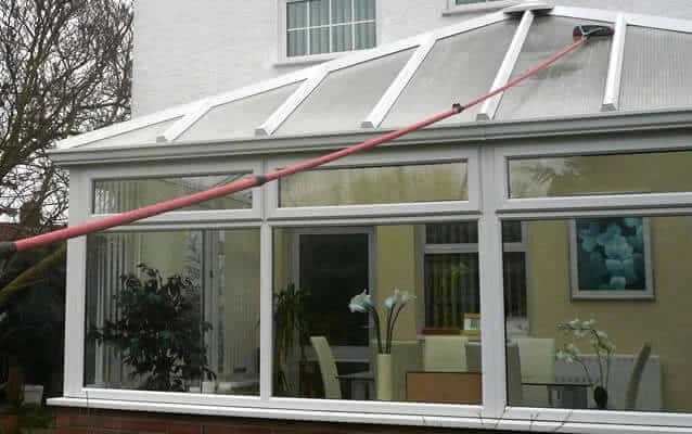 Conservatory exterior cleaning